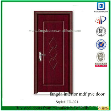 fangda interior mdf puerta de pvc